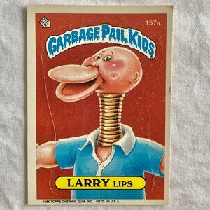 Garbage Pail Kids Card 1986 Topps - 157a Larry Lips